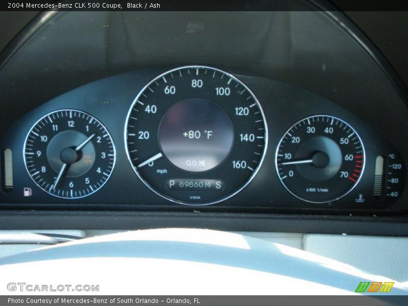 Black / Ash 2004 Mercedes-Benz CLK 500 Coupe