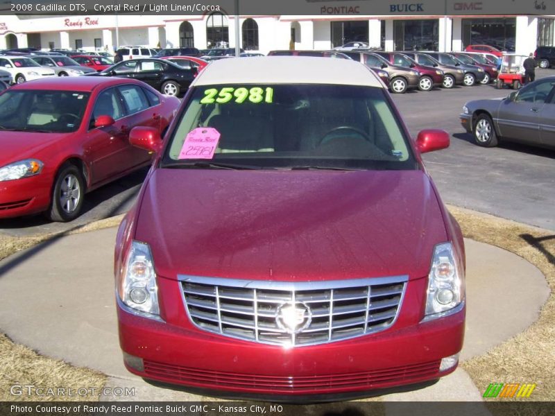 Crystal Red / Light Linen/Cocoa 2008 Cadillac DTS