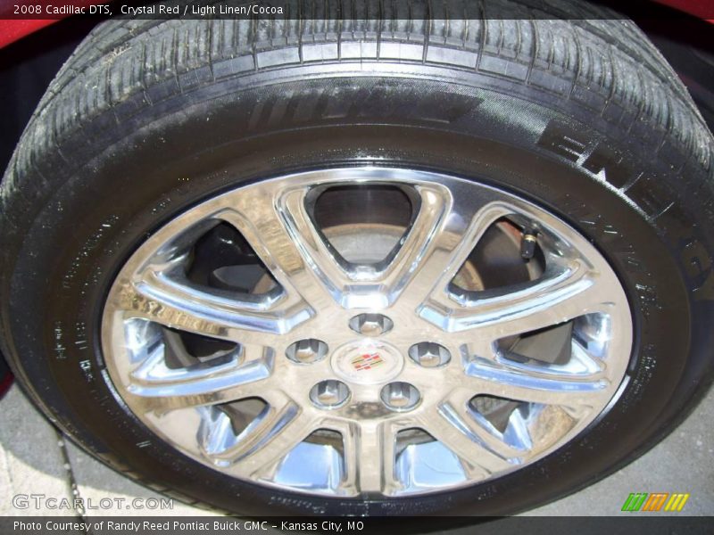 Crystal Red / Light Linen/Cocoa 2008 Cadillac DTS