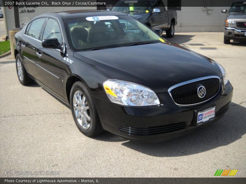 Black Onyx / Cocoa/Cashmere 2007 Buick Lucerne CXL