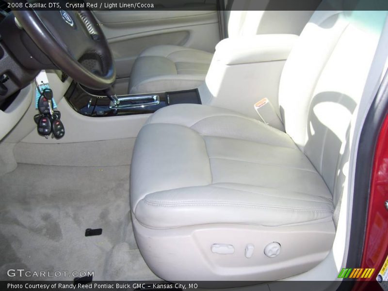 Crystal Red / Light Linen/Cocoa 2008 Cadillac DTS