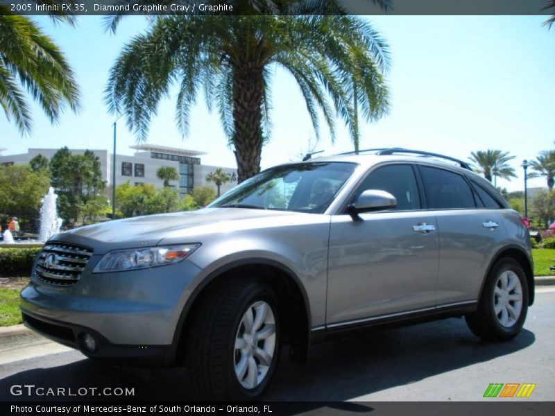 Diamond Graphite Gray / Graphite 2005 Infiniti FX 35