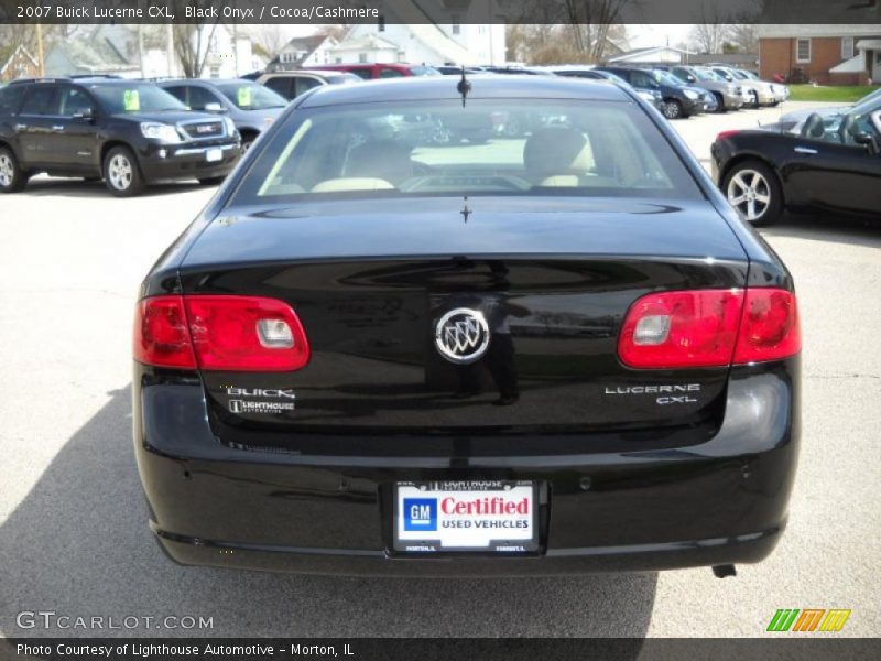 Black Onyx / Cocoa/Cashmere 2007 Buick Lucerne CXL