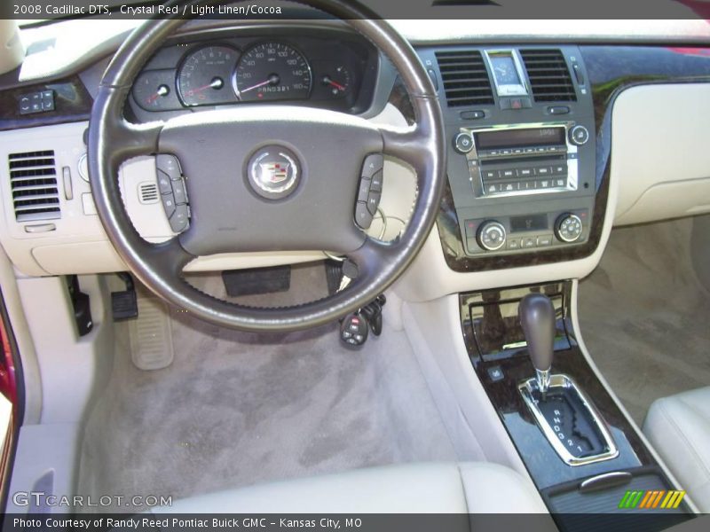 Crystal Red / Light Linen/Cocoa 2008 Cadillac DTS