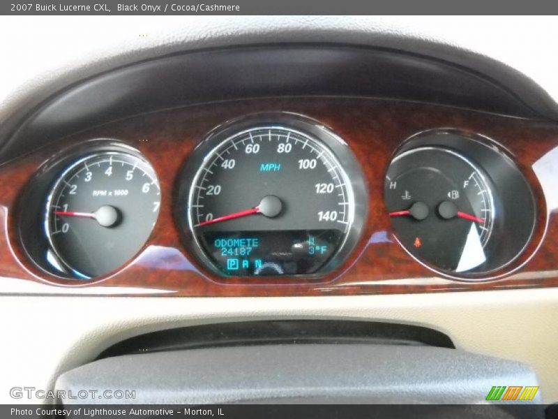 Black Onyx / Cocoa/Cashmere 2007 Buick Lucerne CXL