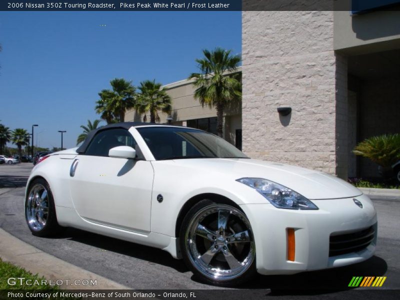 Pikes Peak White Pearl / Frost Leather 2006 Nissan 350Z Touring Roadster