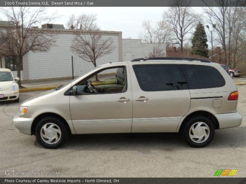 Desert Sand Mica / Oak 2000 Toyota Sienna XLE