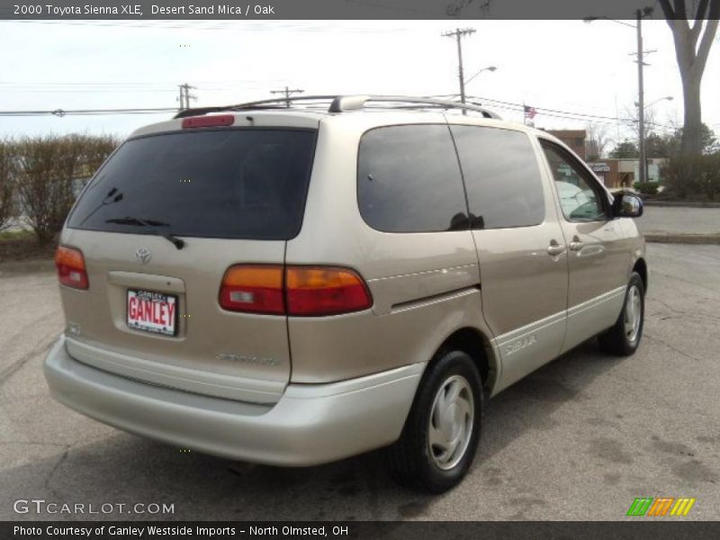 Desert Sand Mica / Oak 2000 Toyota Sienna XLE