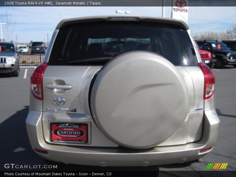 Savannah Metallic / Taupe 2008 Toyota RAV4 V6 4WD