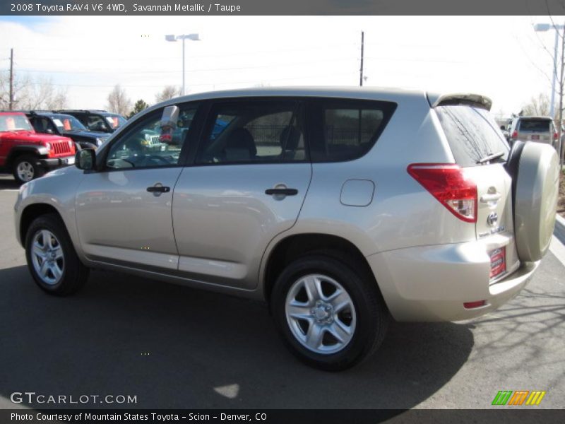Savannah Metallic / Taupe 2008 Toyota RAV4 V6 4WD