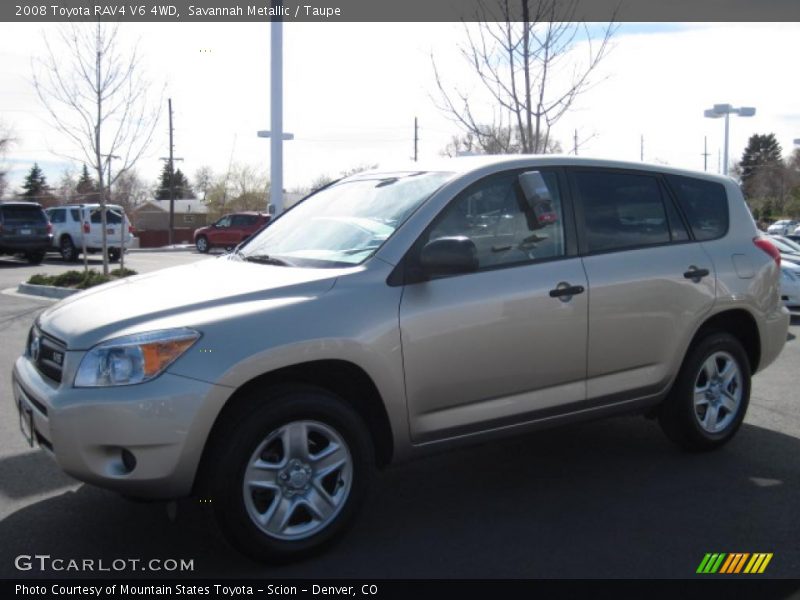 Savannah Metallic / Taupe 2008 Toyota RAV4 V6 4WD