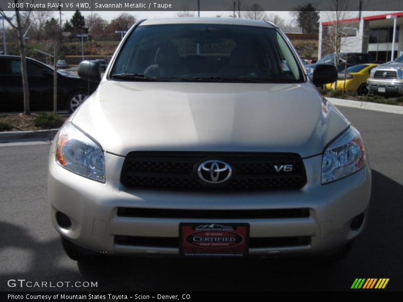 Savannah Metallic / Taupe 2008 Toyota RAV4 V6 4WD
