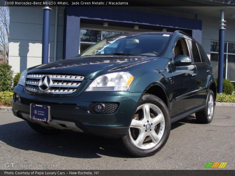 Jade Green Metallic / Macadamia 2008 Mercedes-Benz ML 350 4Matic