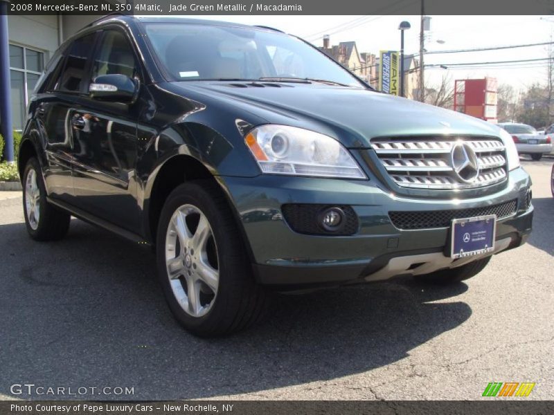 Jade Green Metallic / Macadamia 2008 Mercedes-Benz ML 350 4Matic