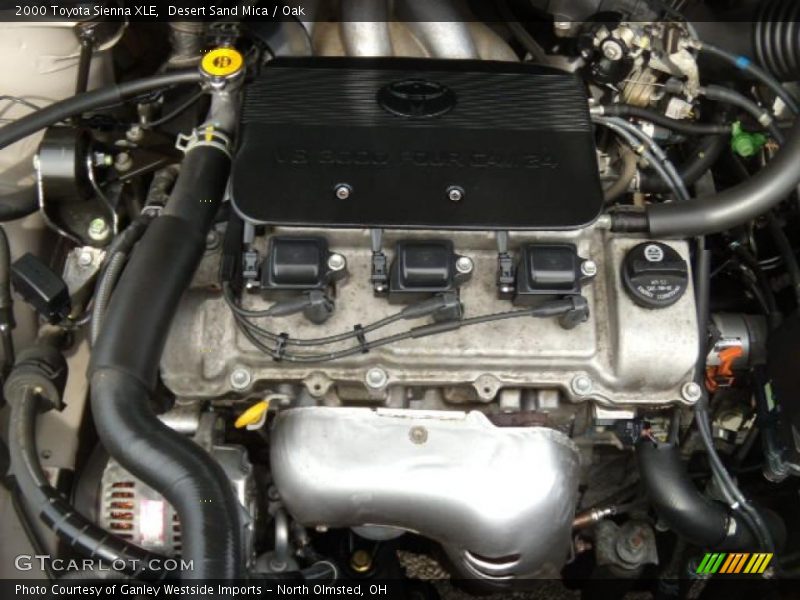 Desert Sand Mica / Oak 2000 Toyota Sienna XLE