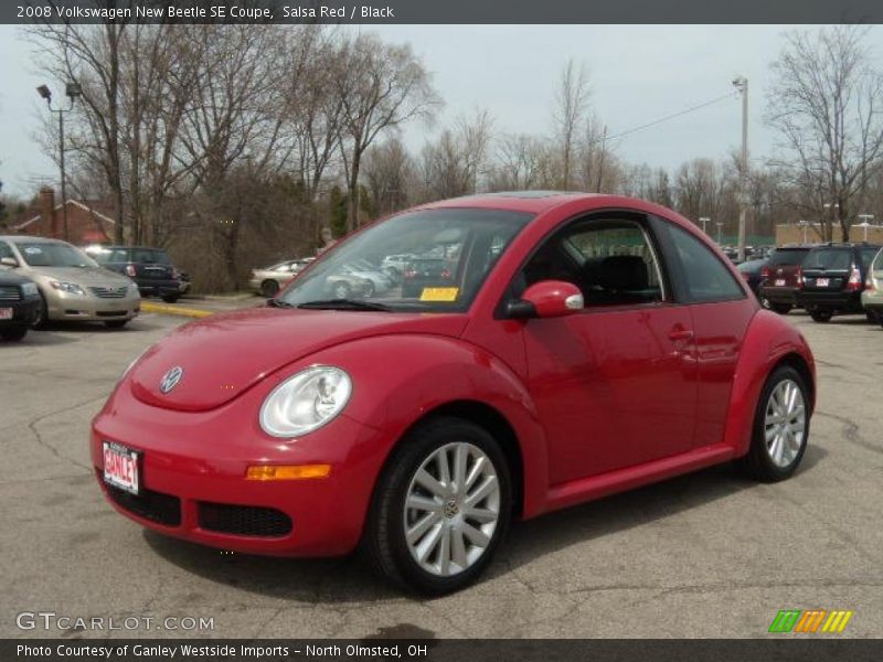 Salsa Red / Black 2008 Volkswagen New Beetle SE Coupe