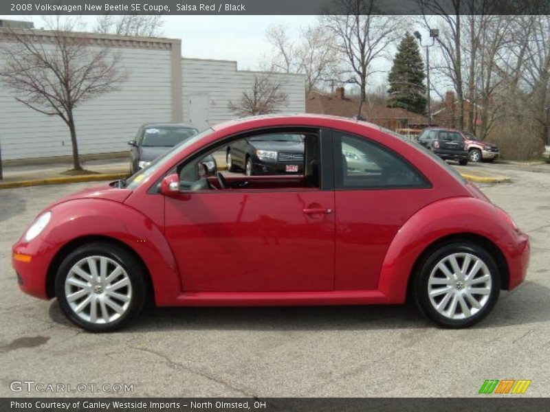 Salsa Red / Black 2008 Volkswagen New Beetle SE Coupe