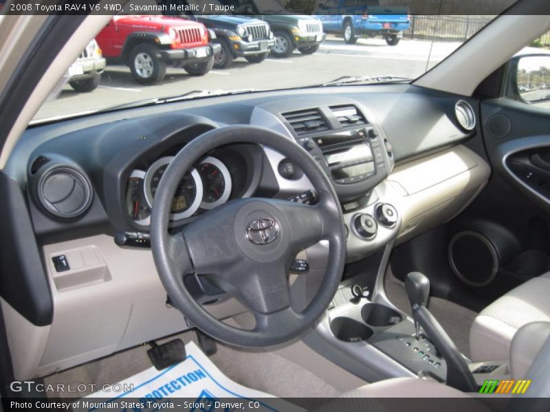 Savannah Metallic / Taupe 2008 Toyota RAV4 V6 4WD