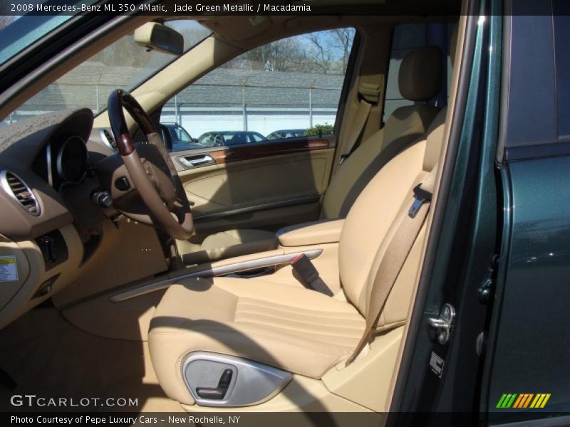 Jade Green Metallic / Macadamia 2008 Mercedes-Benz ML 350 4Matic