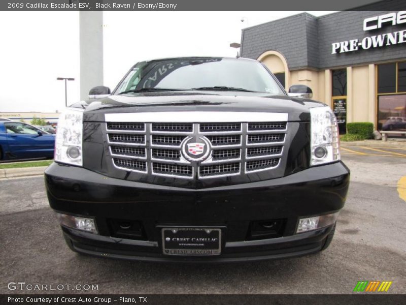 Black Raven / Ebony/Ebony 2009 Cadillac Escalade ESV