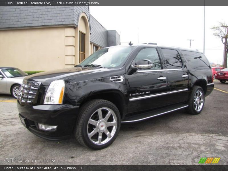 Black Raven / Ebony/Ebony 2009 Cadillac Escalade ESV
