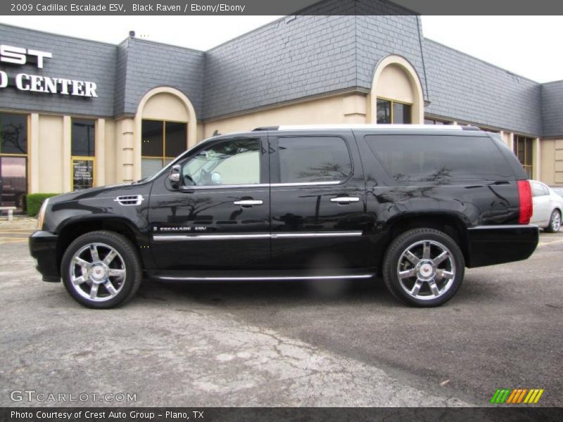 Black Raven / Ebony/Ebony 2009 Cadillac Escalade ESV