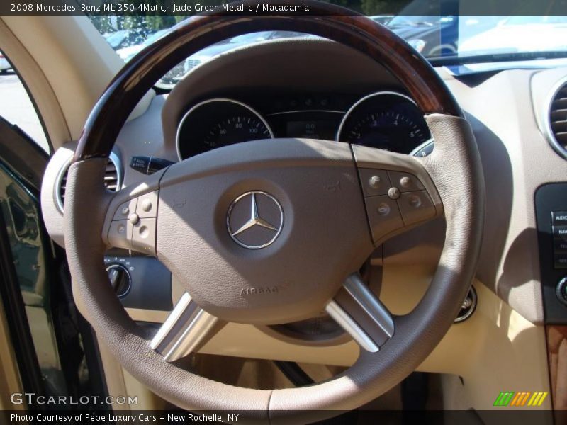 Jade Green Metallic / Macadamia 2008 Mercedes-Benz ML 350 4Matic