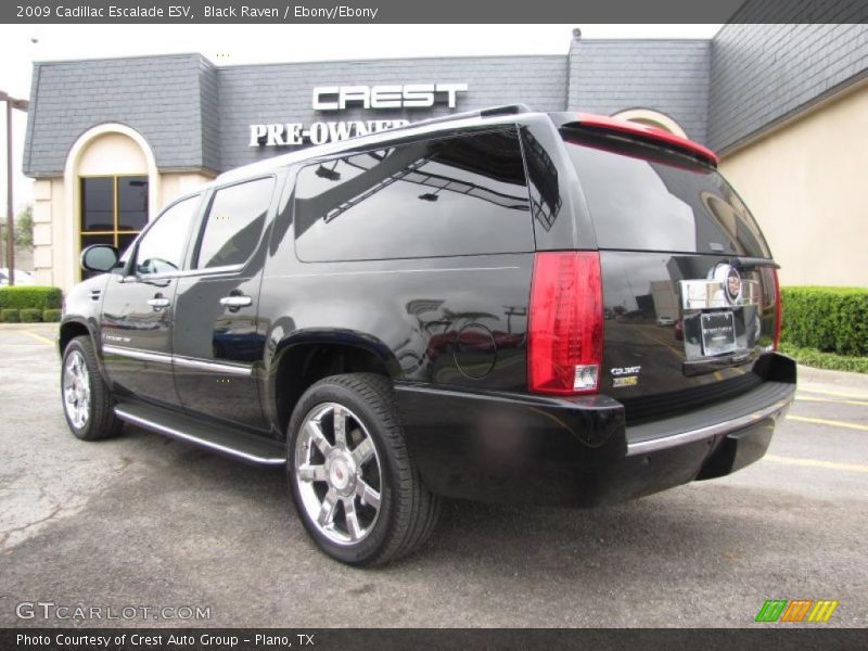 Black Raven / Ebony/Ebony 2009 Cadillac Escalade ESV