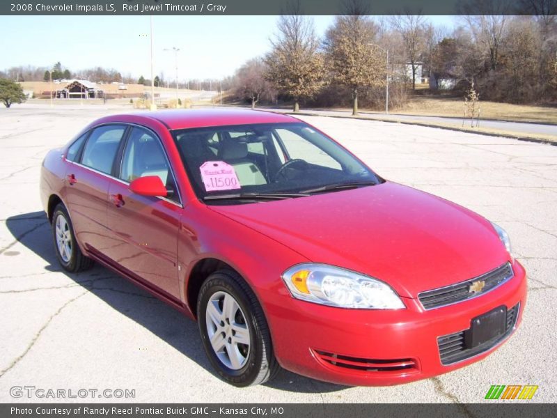 Red Jewel Tintcoat / Gray 2008 Chevrolet Impala LS