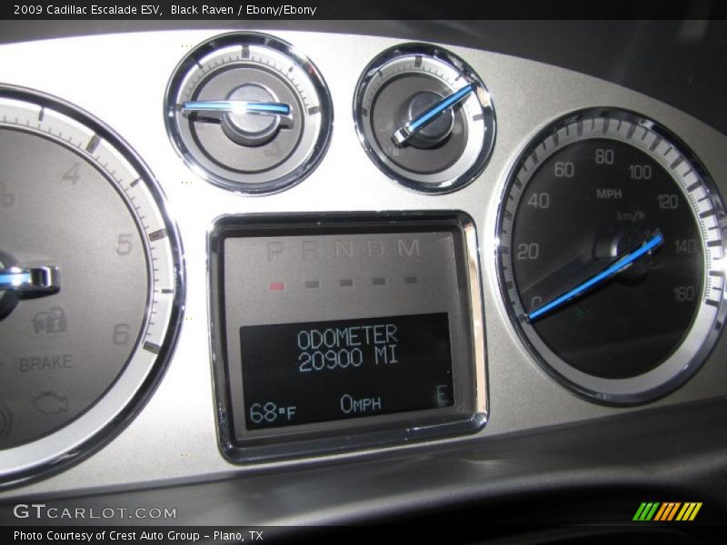 Black Raven / Ebony/Ebony 2009 Cadillac Escalade ESV