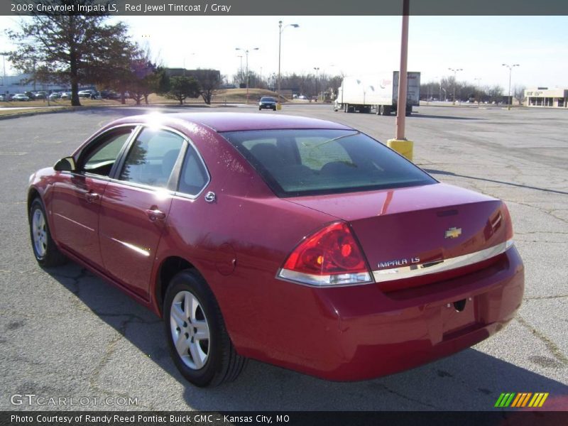 Red Jewel Tintcoat / Gray 2008 Chevrolet Impala LS