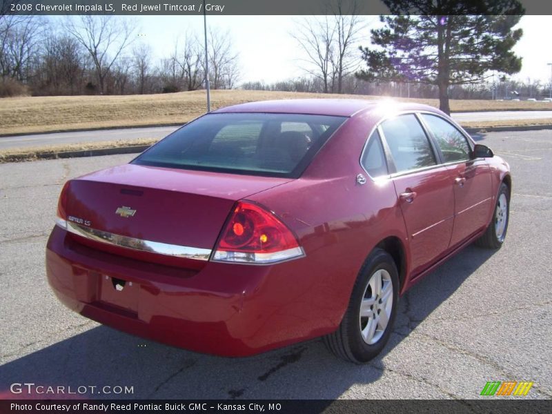 Red Jewel Tintcoat / Gray 2008 Chevrolet Impala LS