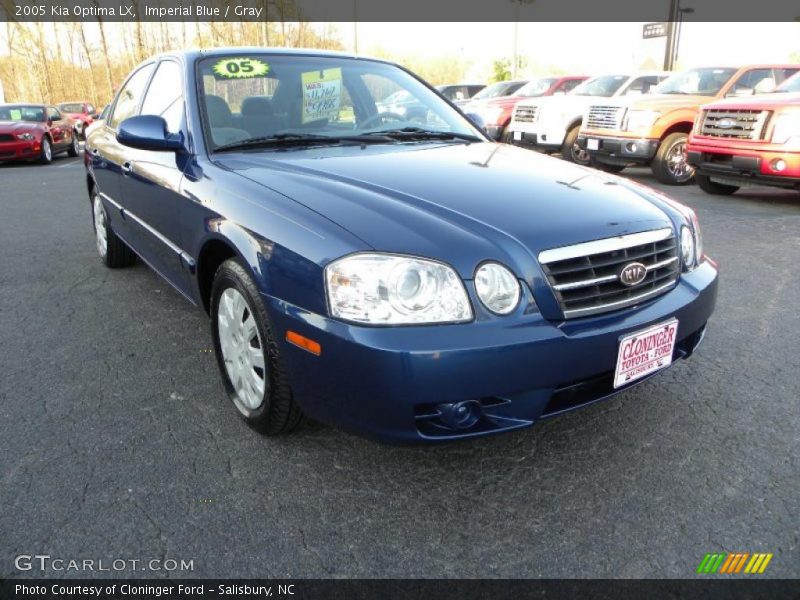 Imperial Blue / Gray 2005 Kia Optima LX