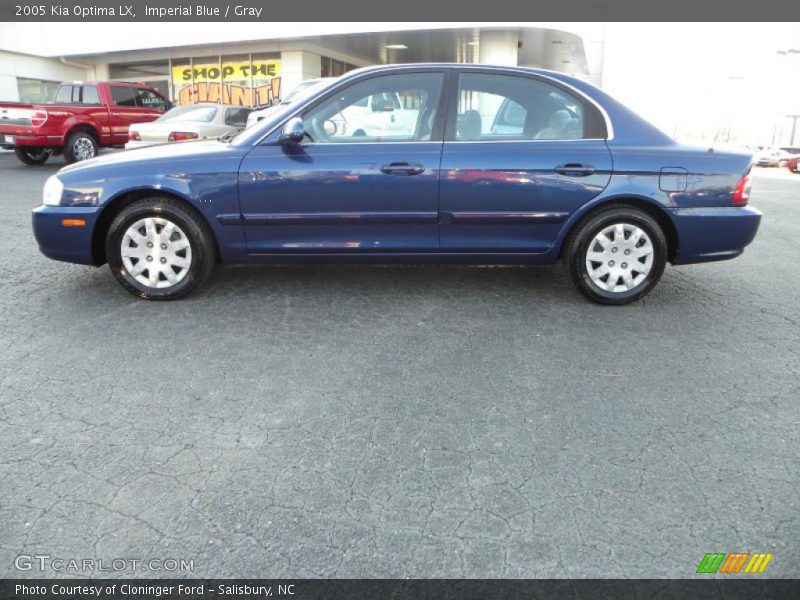 Imperial Blue / Gray 2005 Kia Optima LX