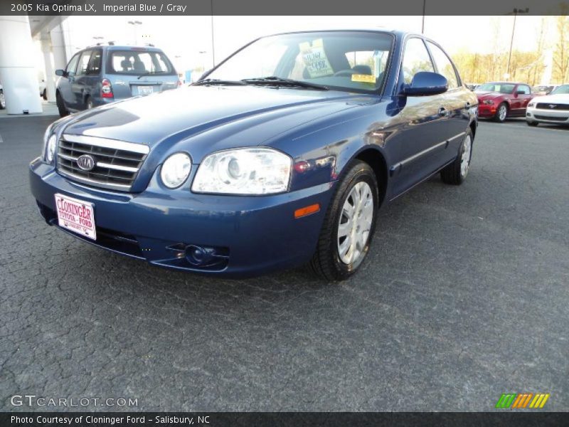 Imperial Blue / Gray 2005 Kia Optima LX