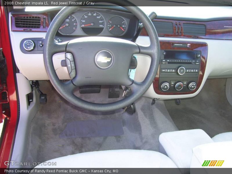 Red Jewel Tintcoat / Gray 2008 Chevrolet Impala LS