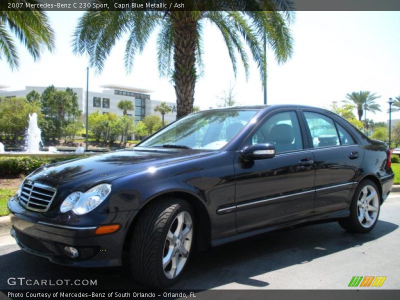 Capri Blue Metallic / Ash 2007 Mercedes-Benz C 230 Sport