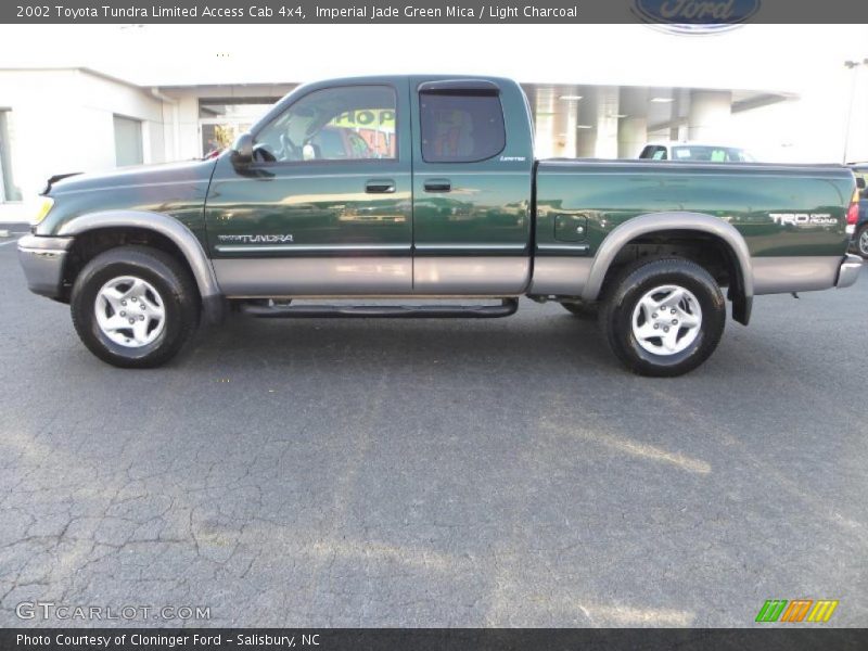 Imperial Jade Green Mica / Light Charcoal 2002 Toyota Tundra Limited Access Cab 4x4