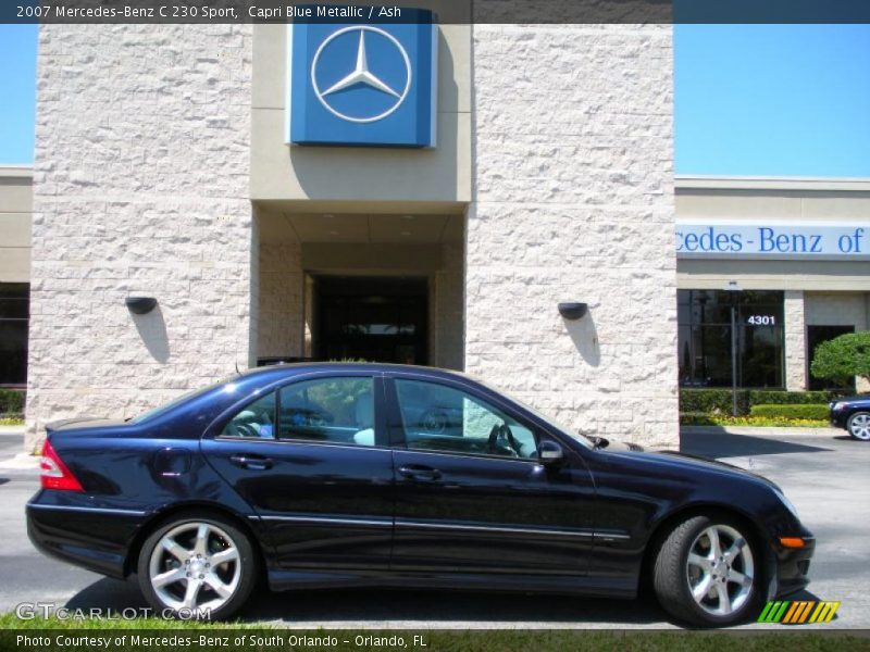 Capri Blue Metallic / Ash 2007 Mercedes-Benz C 230 Sport