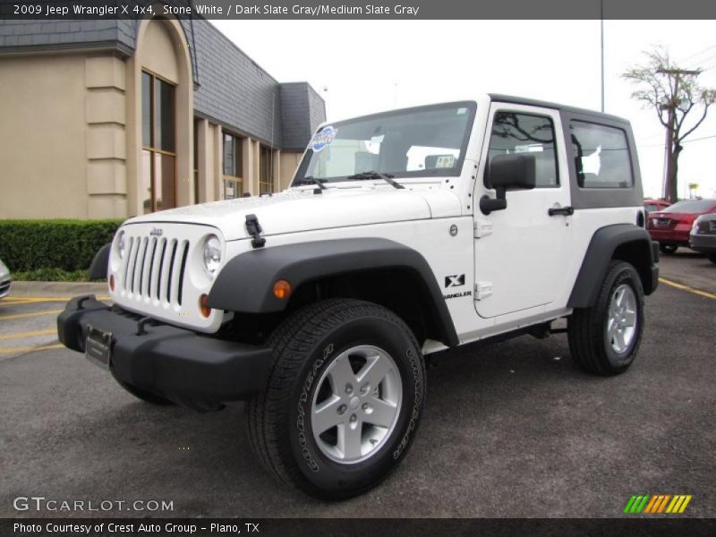 Stone White / Dark Slate Gray/Medium Slate Gray 2009 Jeep Wrangler X 4x4