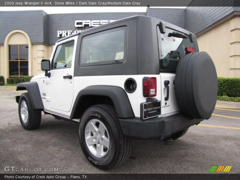 Stone White / Dark Slate Gray/Medium Slate Gray 2009 Jeep Wrangler X 4x4