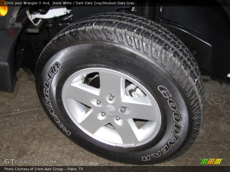 Stone White / Dark Slate Gray/Medium Slate Gray 2009 Jeep Wrangler X 4x4
