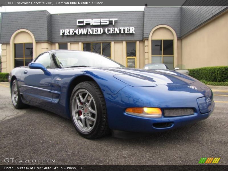 Electron Blue Metallic / Black 2003 Chevrolet Corvette Z06