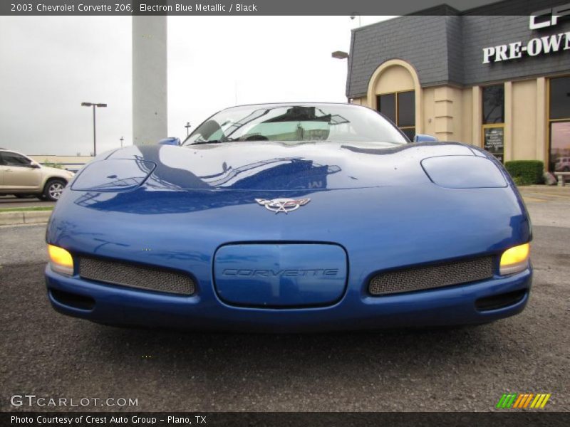 Electron Blue Metallic / Black 2003 Chevrolet Corvette Z06
