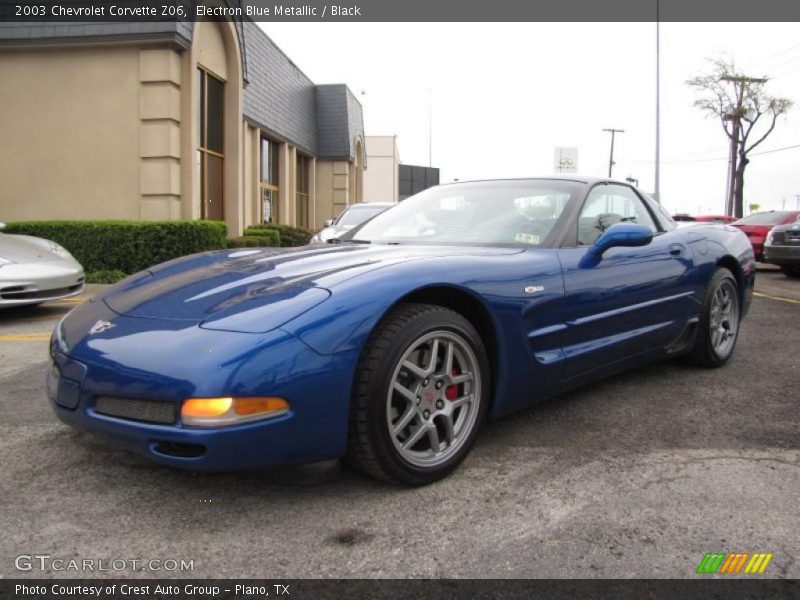 Electron Blue Metallic / Black 2003 Chevrolet Corvette Z06