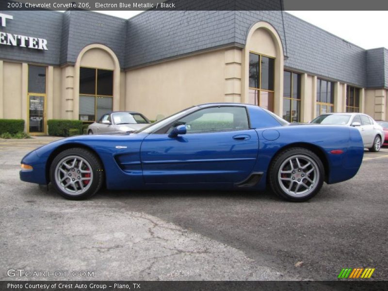Electron Blue Metallic / Black 2003 Chevrolet Corvette Z06