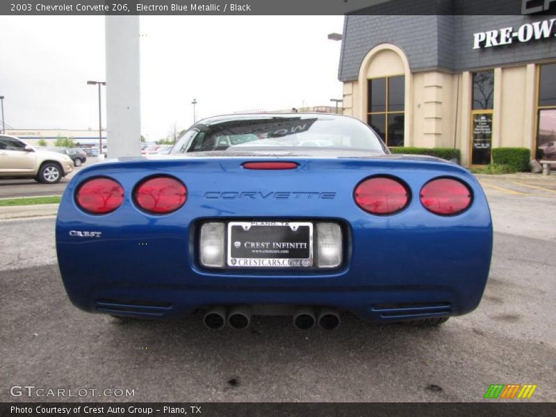 Electron Blue Metallic / Black 2003 Chevrolet Corvette Z06