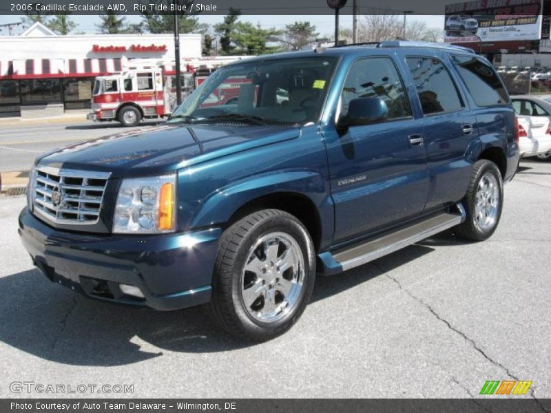 Rip Tide Blue / Shale 2006 Cadillac Escalade AWD