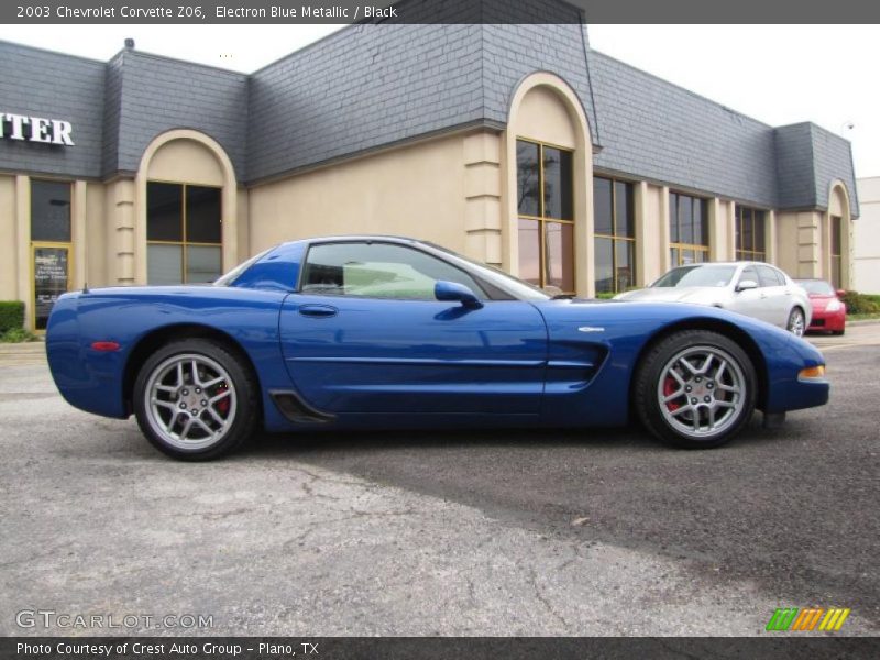 Electron Blue Metallic / Black 2003 Chevrolet Corvette Z06