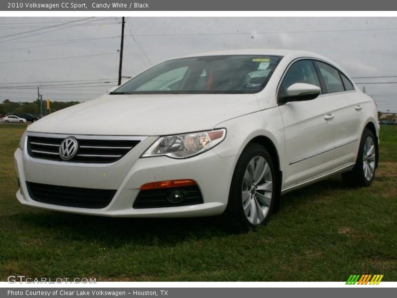 Candy White / Black 2010 Volkswagen CC Sport